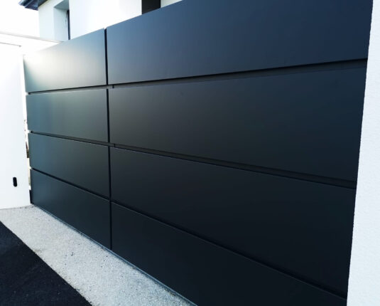 portail aluminium noir