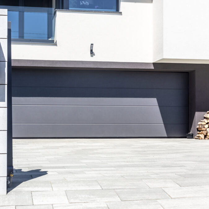porte garage sectionnelle gris